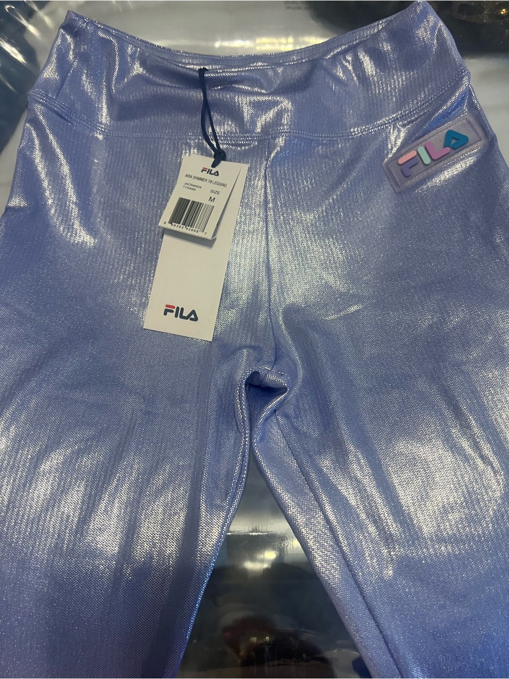 FILA Iridescent Lilac Shimmer Leggings